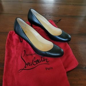 Christian Louboutin "Simple Pump to Nappa Shiny" WORN TWICE!!Black 38.5 (8 1/2)